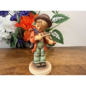 Vintage Hummel Goebel Little Fiddler Porcelain Figurine Germany Retro Decor